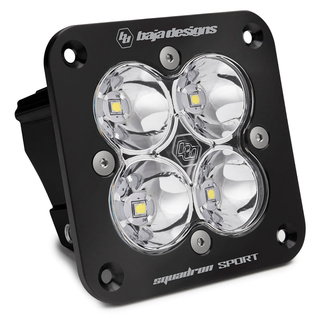 Flush Mount LED Spot Clear Black Squadron Sport Baja Designs - Roam Overland Outfitters