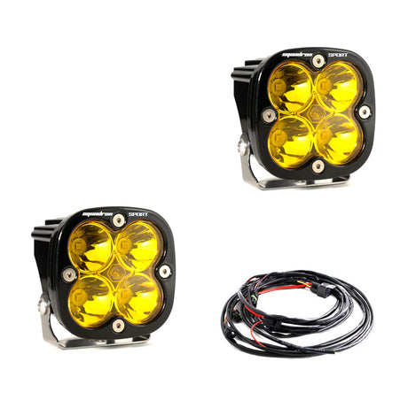 LED Light Pods Amber Lens Spot Pair Squadron Sport Baja Designs - Roam Overland Outfitters