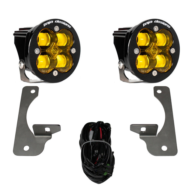 Squadron R SAE Fog Pocket Light Kit Jeep 2007-18 Wrangler JK w/ Premium OE Bumper (SAE Fog; Amber) Baja Designs - Roam Overland Outfitters