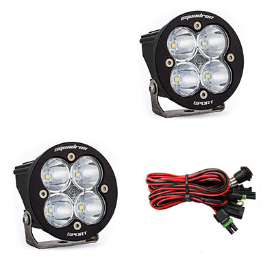 LED Light Pods Clear Lens Spot Pair Squadron R Sport Baja Designs - Roam Overland Outfitters