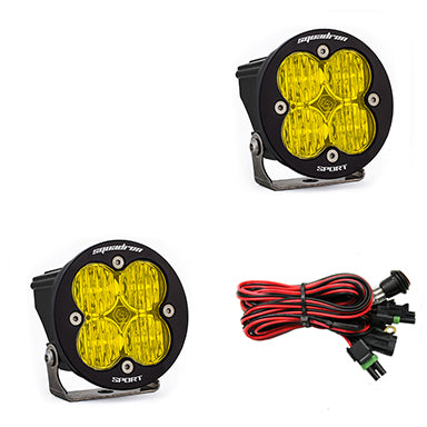 LED Light Pods Amber Lens Wide Cornering Pair Squadron R Sport Baja Designs - Roam Overland Outfitters