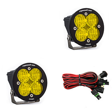 LED Light Pods Amber Lens Wide Cornering Pair Squadron R Pro Baja Designs - Roam Overland Outfitters