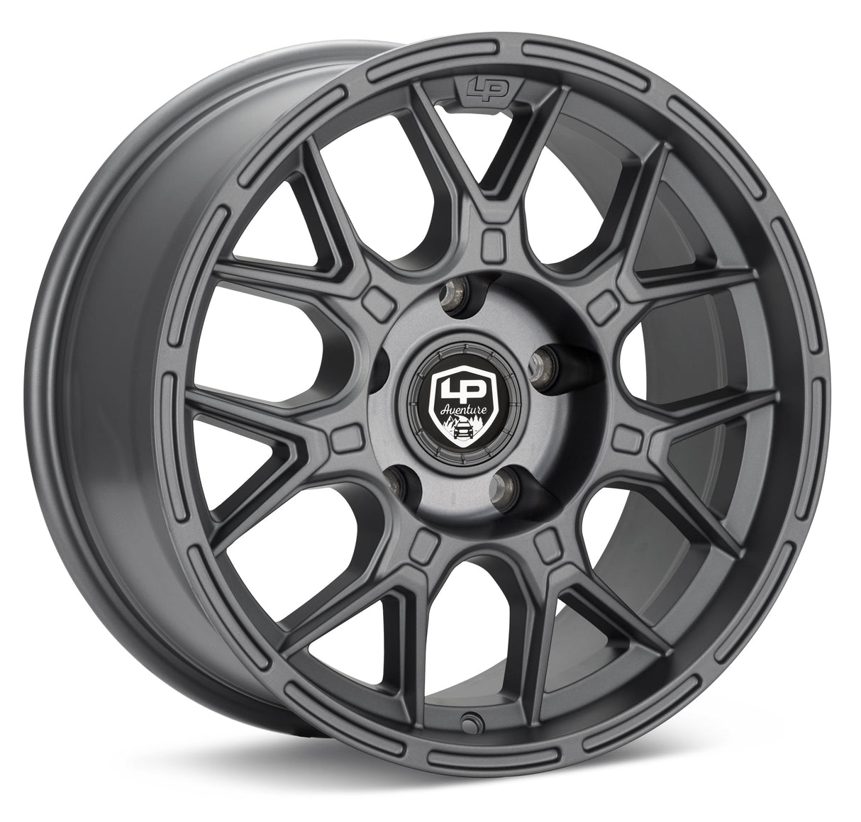 LP Aventure Wheels - LP8- 17x7.5 ET35 5x114.3 - Light Grey - Roam Overland Outfitters
