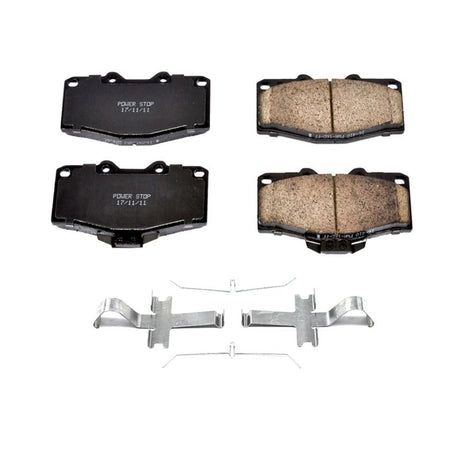 Power Stop 88-91 Toyota 4Runner Front Z17 Evolution Ceramic Brake Pads w/Hardware - Roam Overland Outfitters