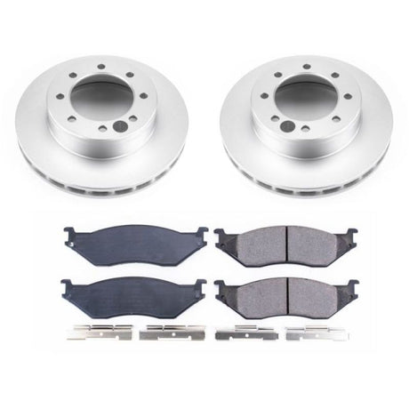 Power Stop 2002 Ford E-550 Super Duty Front Z17 Evolution Geomet Coated Brake Kit - Roam Overland Outfitters