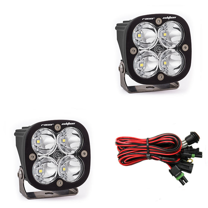 LED Light Pods Clear Lens Spot Pair Squadron Racer Edition Baja Designs - Roam Overland Outfitters