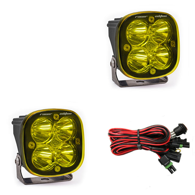 LED Light Pods Amber Lens Spot Pair Squadron Racer Edition Baja Designs - Roam Overland Outfitters