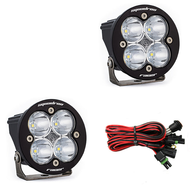LED Light Pods Clear Lens Spot Pair Squadron R Racer Edition Baja Designs - Roam Overland Outfitters
