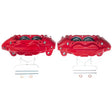 Power Stop 16-21 Toyota Sequoia Front Red Calipers - Pair - Roam Overland Outfitters