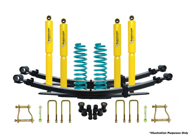 Dobinsons 4x4 0"-1.75" Suspension Kit for Landcruiser 78 Series - FZJ78, HZJ78 (09/1999 to 04/2007), FZJ78, HZJ78, VDJ78 V8 Diesel (04/2007 on) - DSSKIT002 - DSSKIT002 - Roam Overland Outfitters