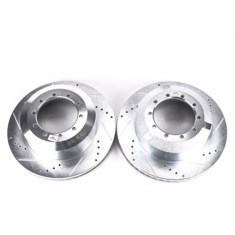 Power Stop 08-10 Dodge Ram 4500 Rear Evolution Drilled & Slotted Rotors - Pair - Roam Overland Outfitters