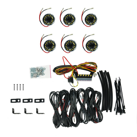 Cyclone V2 LED - Rock Light - 6-Light System - Clear - 5W Flood Beam - Roam Overland Outfitters