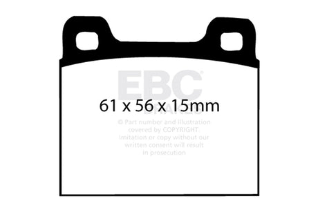 EBC Brakes UD031 Ultimax OEM Replacement Brake Pads - Roam Overland Outfitters