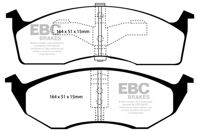 EBC Brakes UD642 Ultimax OEM Replacement Brake Pads - Roam Overland Outfitters
