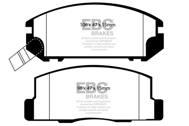 EBC Brakes UD528 Ultimax OEM Replacement Brake Pads - Roam Overland Outfitters