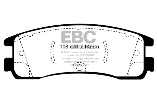 EBC Brakes UD698 Ultimax OEM Replacement Brake Pads - Roam Overland Outfitters