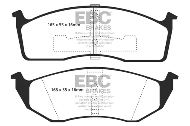 EBC Brakes UD591 Ultimax OEM Replacement Brake Pads - Roam Overland Outfitters