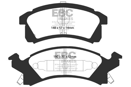 EBC Brakes UD506 Ultimax OEM Replacement Brake Pads - Roam Overland Outfitters