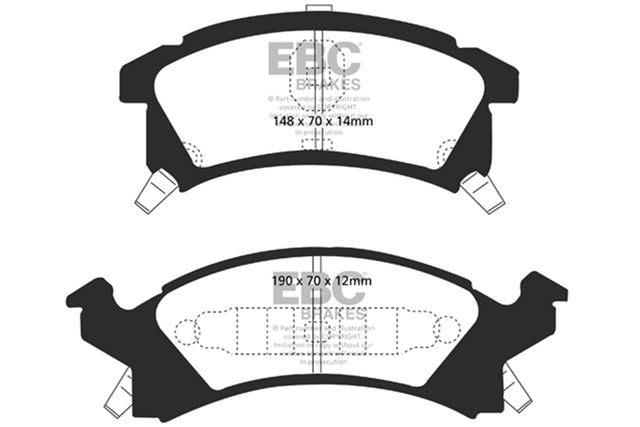EBC Brakes UD673 Ultimax OEM Replacement Brake Pads - Roam Overland Outfitters