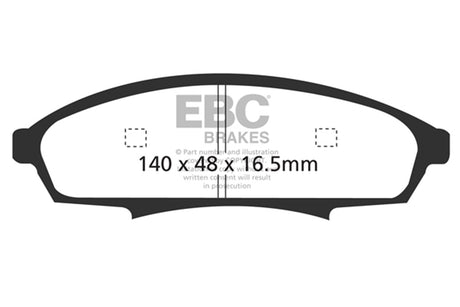 EBC Brakes UD376 Ultimax OEM Replacement Brake Pads - Roam Overland Outfitters