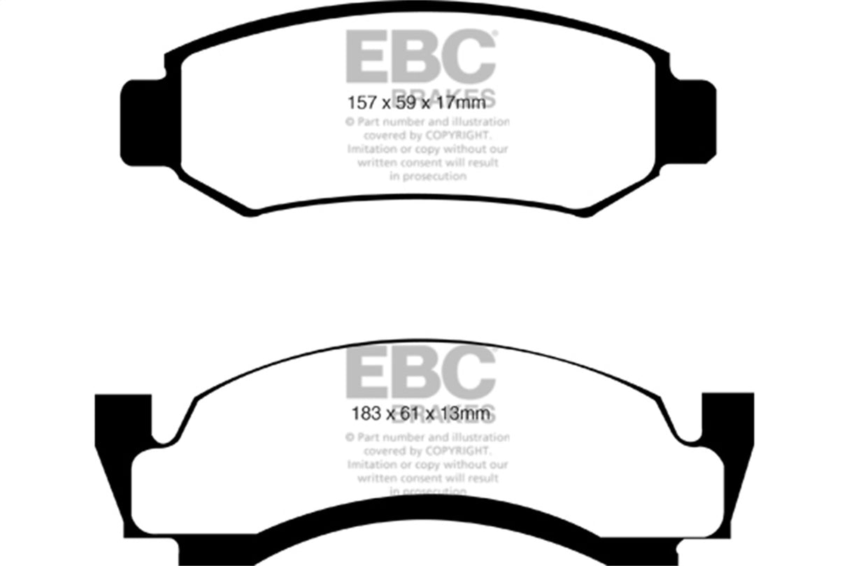 EBC Brakes UD375 Ultimax OEM Replacement Brake Pads - Roam Overland Outfitters