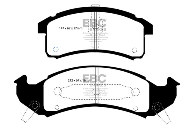 EBC Brakes UD505 Ultimax OEM Replacement Brake Pads - Roam Overland Outfitters