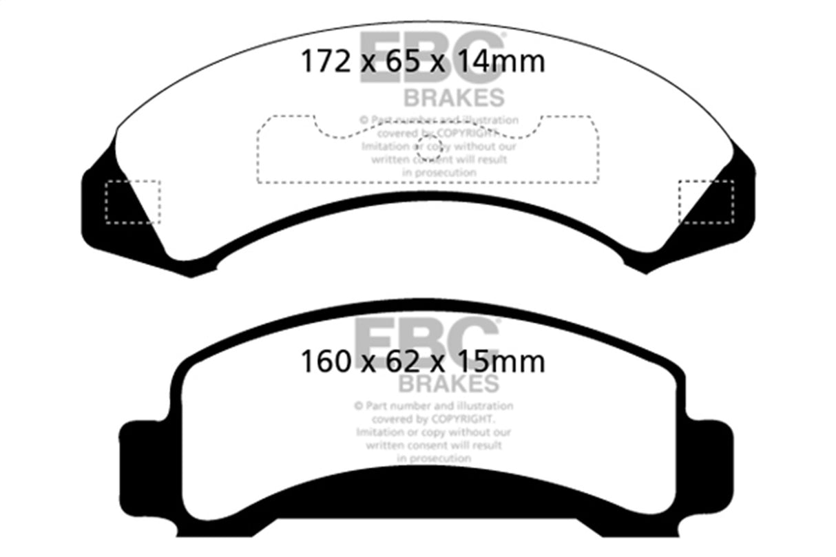 EBC Brakes UD387 Ultimax OEM Replacement Brake Pads - Roam Overland Outfitters