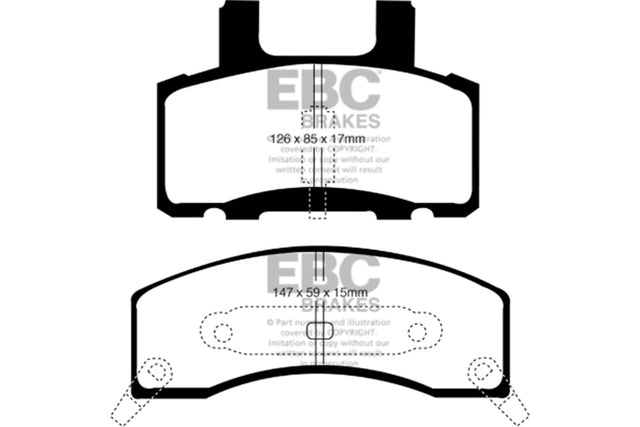 EBC Brakes UD370 Ultimax OEM Replacement Brake Pads - Roam Overland Outfitters