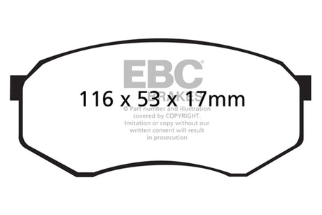EBC Brakes UD433 Ultimax OEM Replacement Brake Pads - Roam Overland Outfitters