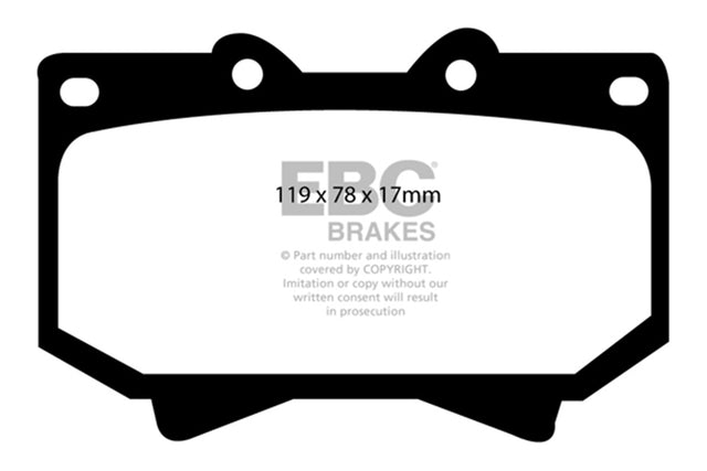EBC Brakes UD812 Ultimax OEM Replacement Brake Pads - Roam Overland Outfitters