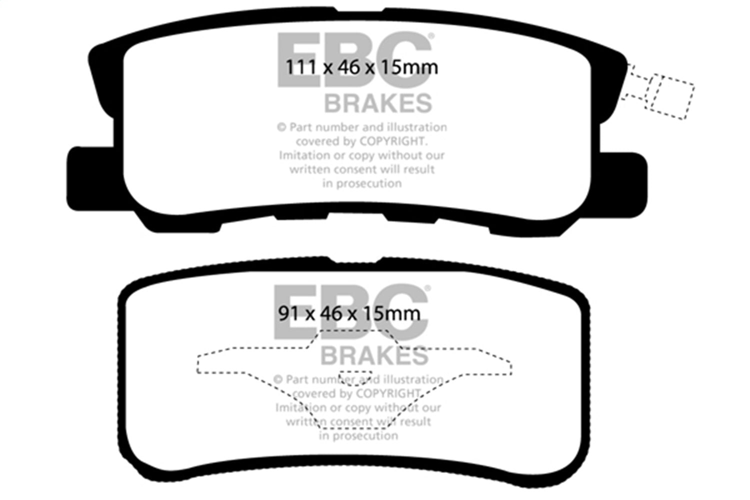 EBC Brakes UD868 Ultimax OEM Replacement Brake Pads – Roam