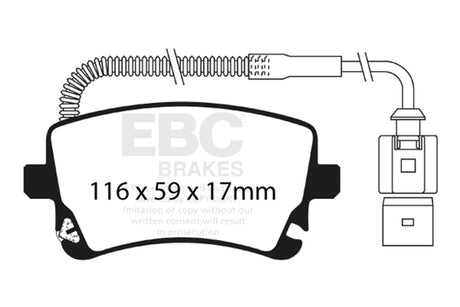 EBC Brakes UD076 Ultimax OEM Replacement Brake Pads - Roam Overland Outfitters