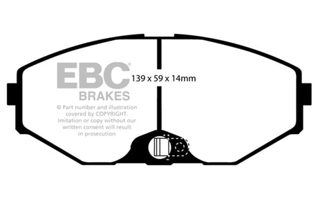 EBC Brakes UD587 Ultimax OEM Replacement Brake Pads - Roam Overland Outfitters