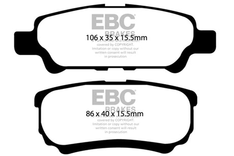 EBC Brakes UD1037 Ultimax OEM Replacement Brake Pads - Roam Overland Outfitters