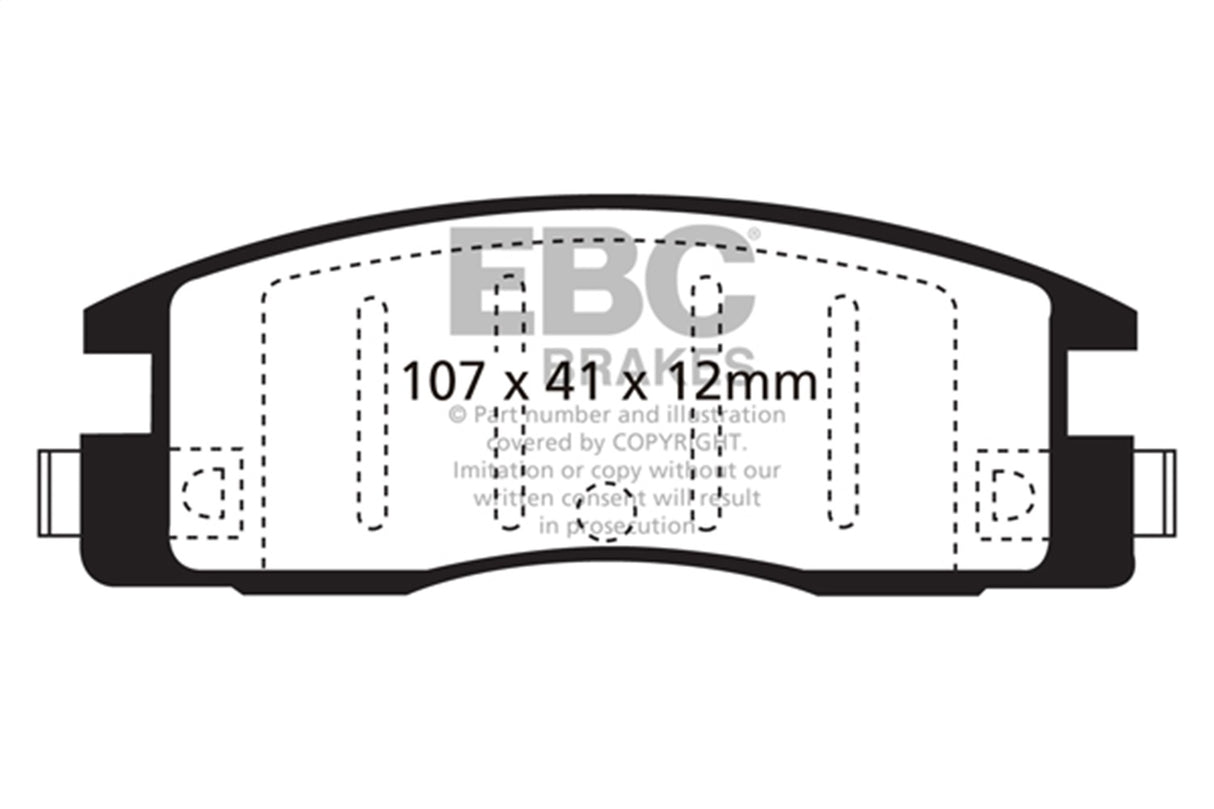 EBC Brakes UD398 Ultimax OEM Replacement Brake Pads - Roam Overland Outfitters