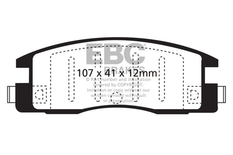 EBC Brakes UD398 Ultimax OEM Replacement Brake Pads - Roam Overland Outfitters