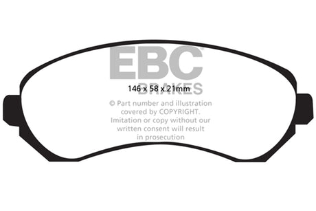 EBC Brakes UD844 Ultimax OEM Replacement Brake Pads - Roam Overland Outfitters