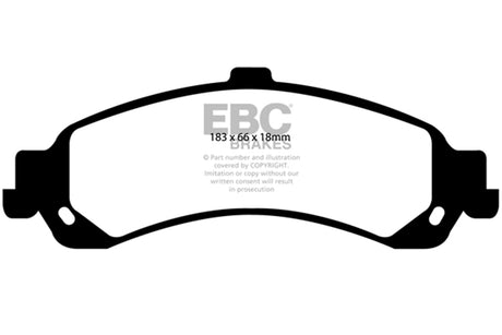 EBC Brakes UD834 Ultimax OEM Replacement Brake Pads - Roam Overland Outfitters