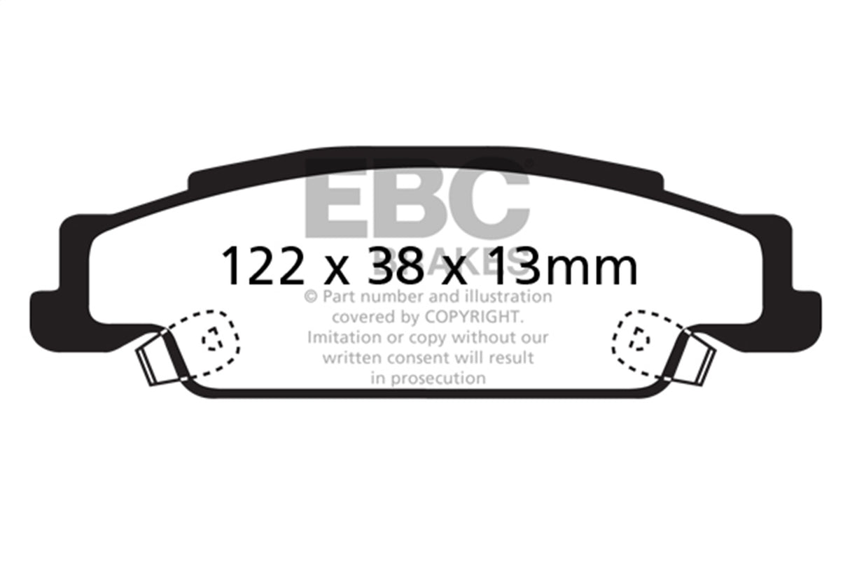 EBC Brakes UD9221 Ultimax OEM Replacement Brake Pads - Roam Overland Outfitters
