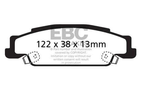 EBC Brakes UD9221 Ultimax OEM Replacement Brake Pads - Roam Overland Outfitters