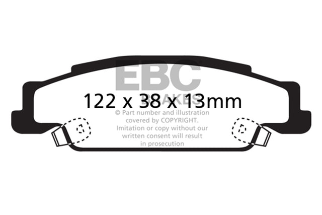 EBC Brakes UD9221 Ultimax OEM Replacement Brake Pads - Roam Overland Outfitters