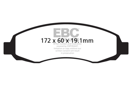 EBC Brakes UD962 Ultimax OEM Replacement Brake Pads - Roam Overland Outfitters