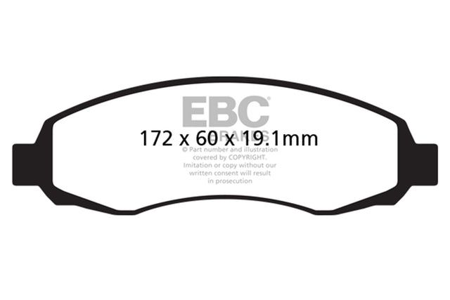 EBC Brakes UD962 Ultimax OEM Replacement Brake Pads - Roam Overland Outfitters