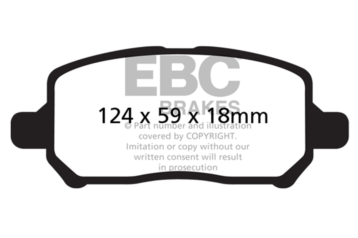 EBC Brakes UD956 Ultimax OEM Replacement Brake Pads - Roam Overland Outfitters