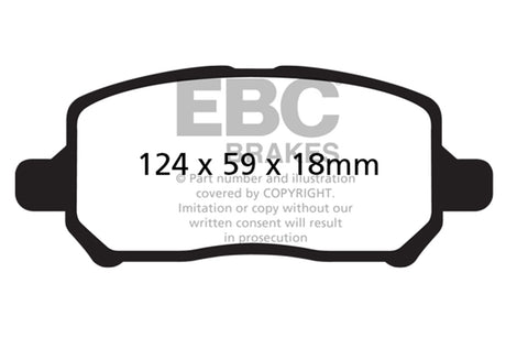EBC Brakes UD956 Ultimax OEM Replacement Brake Pads - Roam Overland Outfitters