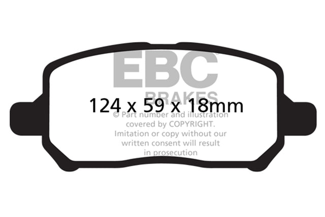 EBC Brakes UD956 Ultimax OEM Replacement Brake Pads - Roam Overland Outfitters
