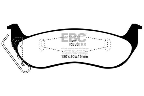 EBC Brakes UD932 Ultimax OEM Replacement Brake Pads - Roam Overland Outfitters