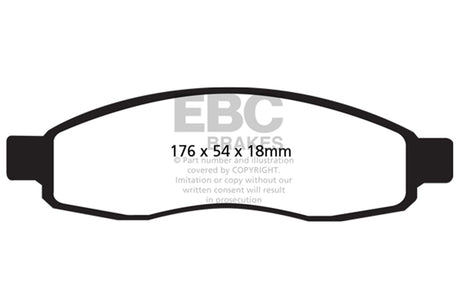 EBC Brakes UD1015 Ultimax OEM Replacement Brake Pads - Roam Overland Outfitters