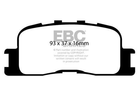 EBC Brakes UD885 Ultimax OEM Replacement Brake Pads - Roam Overland Outfitters