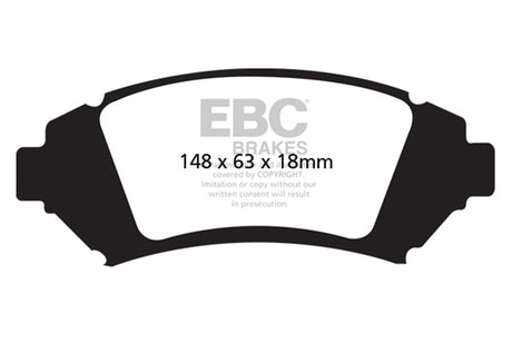 EBC Brakes UD1076 Ultimax OEM Replacement Brake Pads - Roam Overland Outfitters